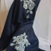 Hijab Motif Lukisan Mawar Putih