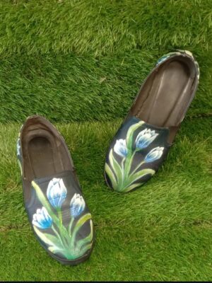 Clarins Art Custom Painted Shoes – Tulip Series