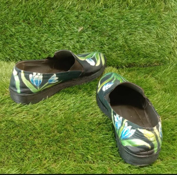 Clarins Art Custom Painted Shoes – Tulip Series