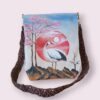 tas bangau matahari merah 2 Tas Selempang Motif Bangau Nuansa Jepang