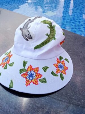 Clarins Art Custom Painted Hat – Suroboyo Edition